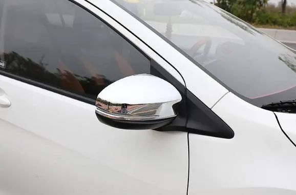 Couvercle de décoration de rétroviseur latéral en ABS chromé de haute qualité, 2 pièces, capuchon de protection pour Honda City 2009 – 2017