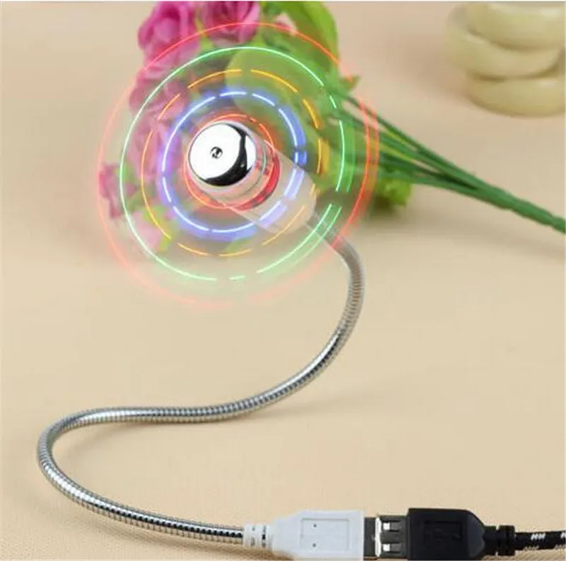 Nieuwe Mini USB -ventilatorgadgets Flexibel GOOSECLE LED -klok cool voor laptop PC Notebook Tijd Display Hoge kwaliteit duurzaam verstelbaar