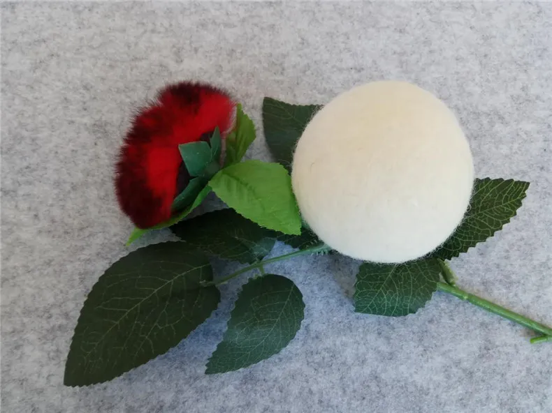 Premium 100% Wool Clothes Dryer Balls Reduce Wrinkles Reusable Natural Fabric Softener Anti Static 7cm Felt Ball wen4355