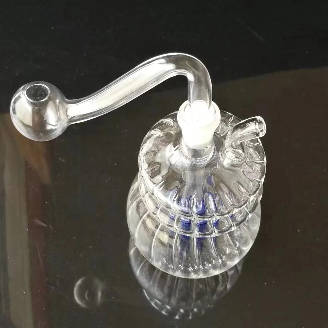 Glasrör Glas Bubbler Oljeplattform Glas Bongs Dubbel Liten Bottom JH049-10mm