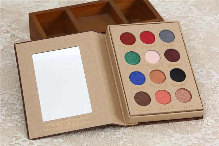 Nuovo arrivo 12 tonalità Magic Eyeshadow Palette Highlighter Makekup Shimmer Kit ombretto facile da indossare