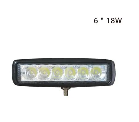 DC10-30V ad alta intensità, luci da lavoro a led 6*3W, luci grill, luci stroboscopiche calanti, faro anteriore, impermeabile IP 67