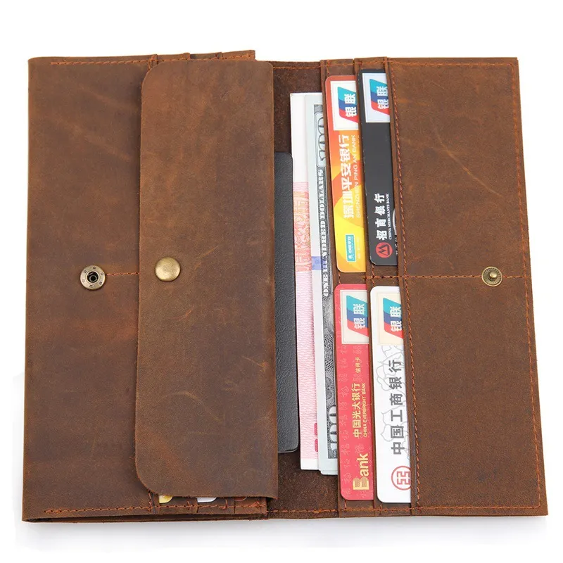 luxury wallet mens wallets mens leather wallet long casual cow genuine leather purse and multi credit passport card holders wallet zipper