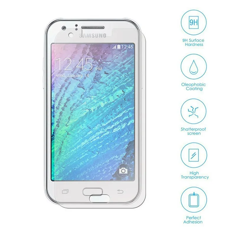 Explosion Proof 9h 0.3mm Skärmskydd Temperat glas för Samsung Galaxy J1 Ace J2 J3 G5000 G6000 A9 Z3 Inget paket