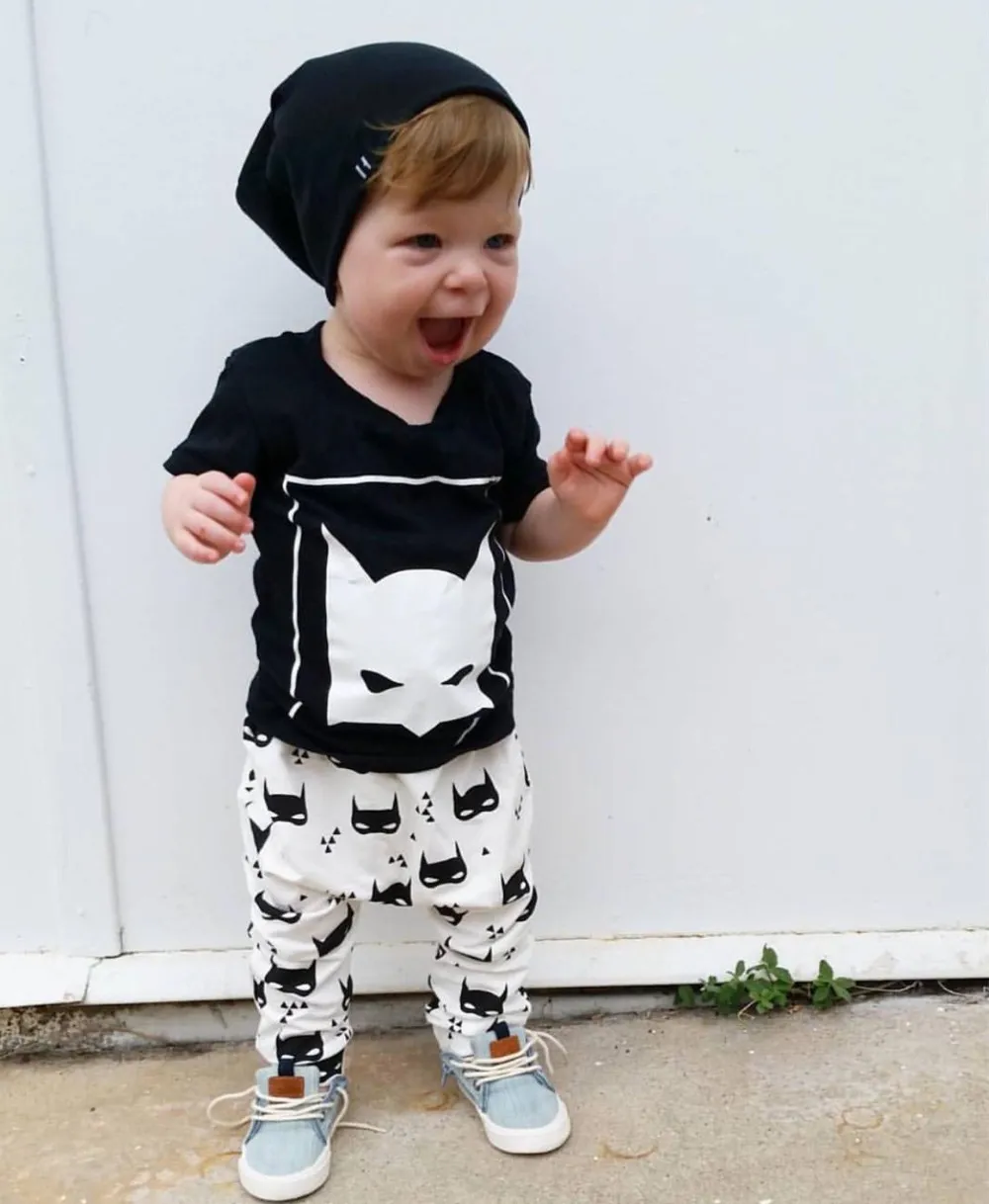 Nueva Moda Para Bebés Ropa Para Niños Ropa Infantil Unisex De Manga Corta Camiseta De Dibujos Animados + Pantalones 2 Unids Bebé Recién Nacido Ropa Niña De 1,88 € | DHgate