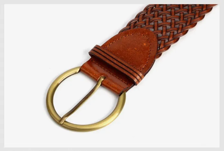 female chastity belt simple wide knitting leather belt for women and ladies designer belts summer fashion for dress