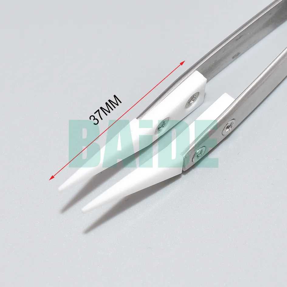 Antistatic Ceramic Tweezers Electronic Cigarette Resistance Wire DIY Tool Heat Resistant Interchangeable Head Pointed Tip 6777127