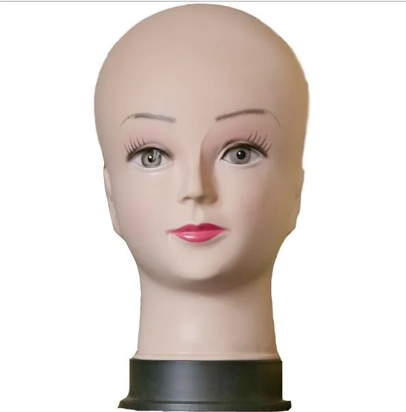 Modello di testa calvo Mannequin Wig Hat Display Dummy intaglio per salone di bellezza Pratica del massaggio salone