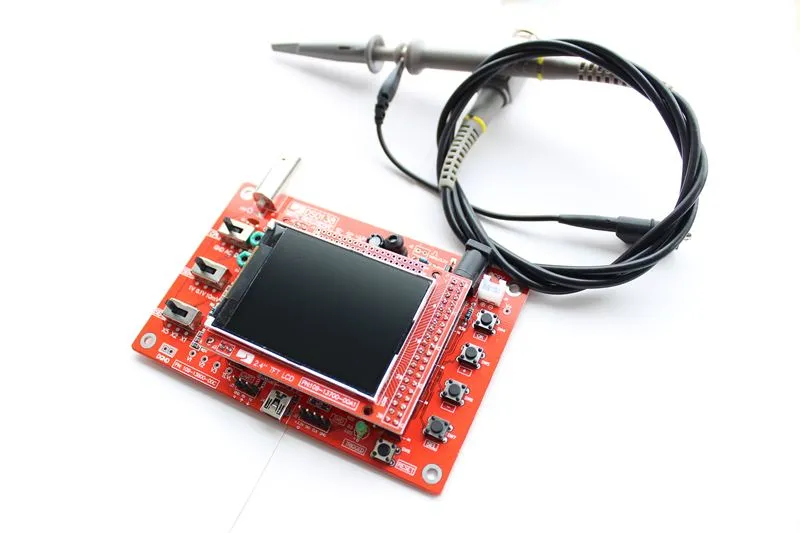 Freeshipping DSO138 2.4 "TFT Pocket-Size Digital Oscilloscope Kit DIY Onderdelen Handheld + P6100 Oscilloscope Probe