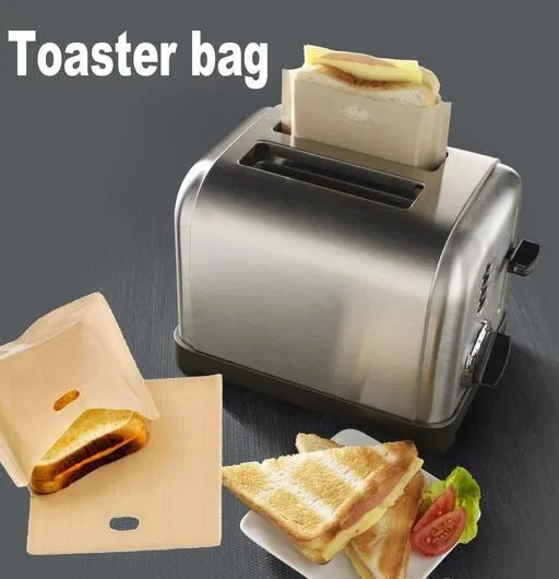 Non Stick Wielokrotnego użytku ogromne torby Taster Torby Sandwich Fries Torby Ogrzewanie Akcesoria Kuchenne Narzędzia Gadżet XB1