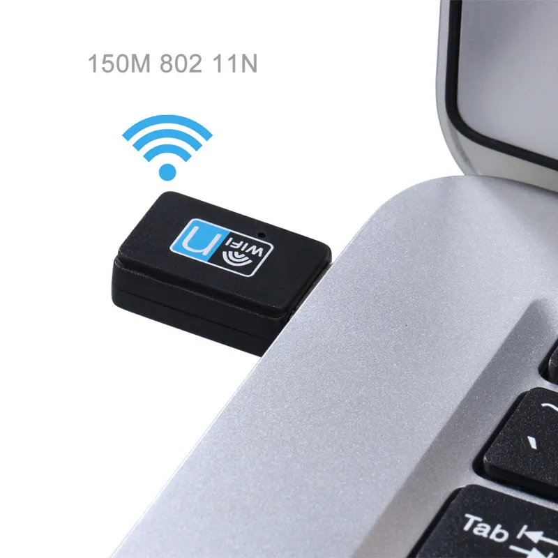 USB WiFi Wireless Adapter 150M External Network Card Adapters 802.11 n/g/b with Blister Pack DHL 