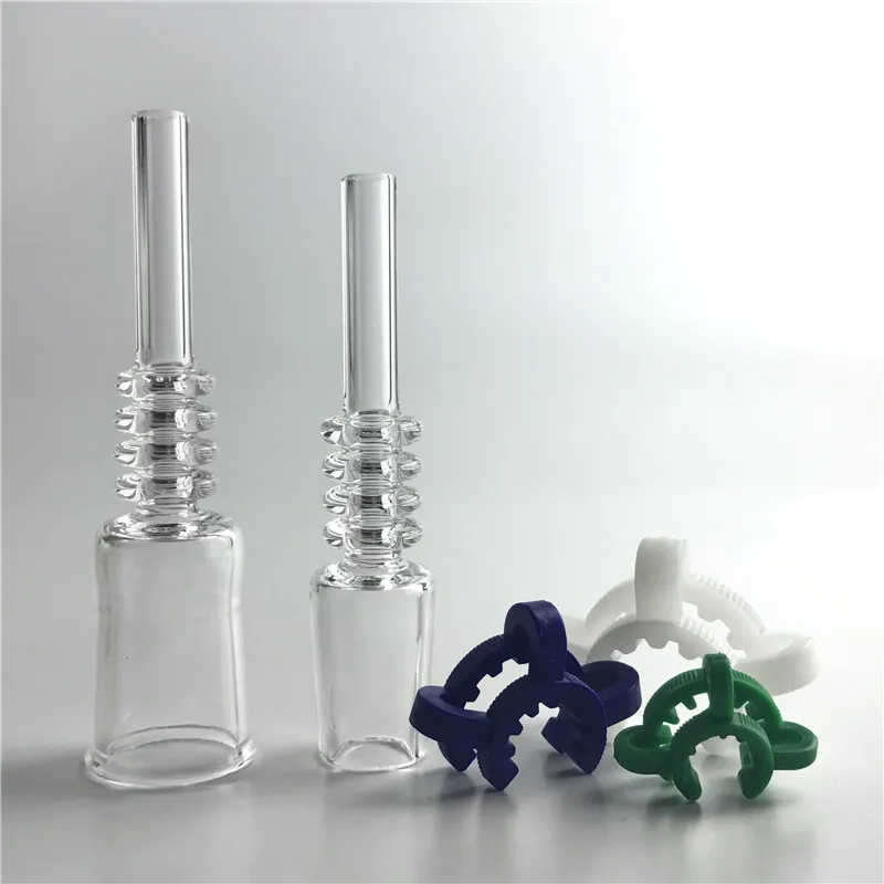 10mm 14mm 18mm Quartz Tips Drip Tester Straw Tube Tip Hookah for Mini Nector Collector Kits Male Female Smoking Nail