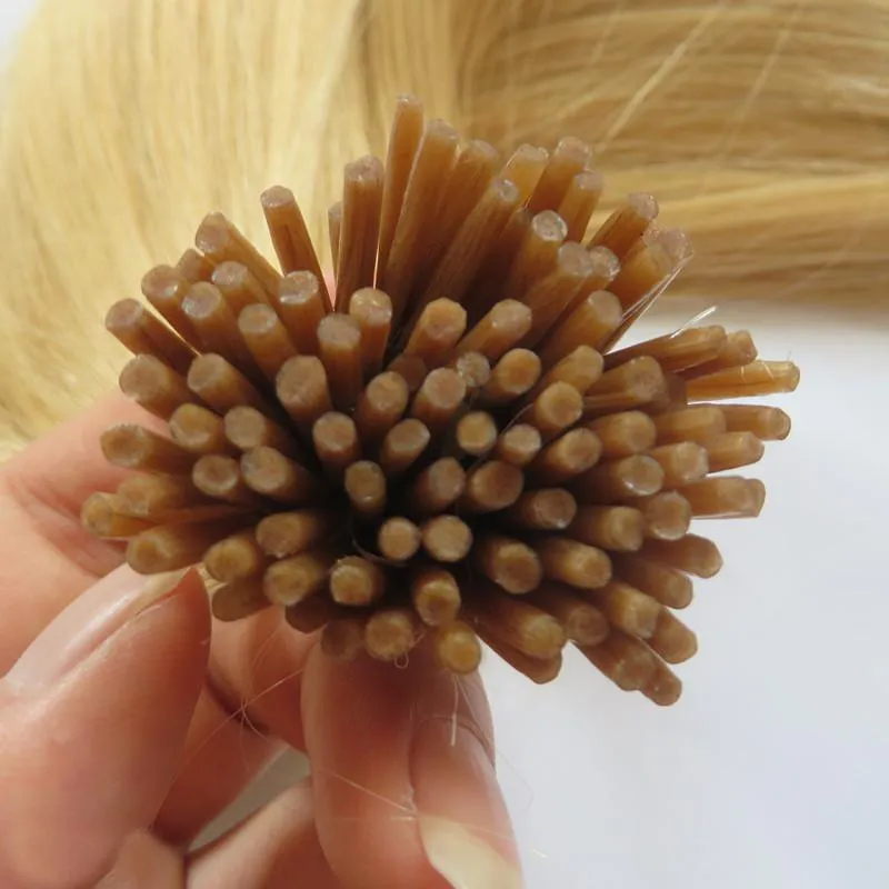Capelli lisci brasiliani Capovolgo i capelli con legame alla cheratina 1 g / ciocca 100 ciocche di estensioni dei capelli umani Capsule Keratin Fusion 100 g