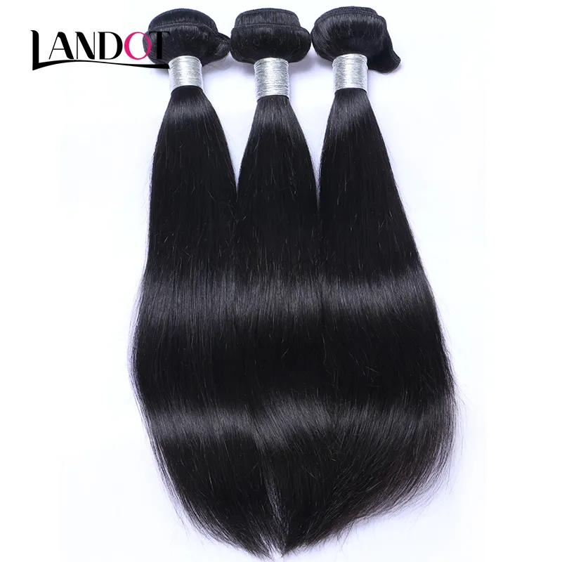 Brazilian Straight Virgin Hair Unprocessed Brazilian Human Hair Weave Bundles Natural Black  Free Dyeable Remy Hair Extension