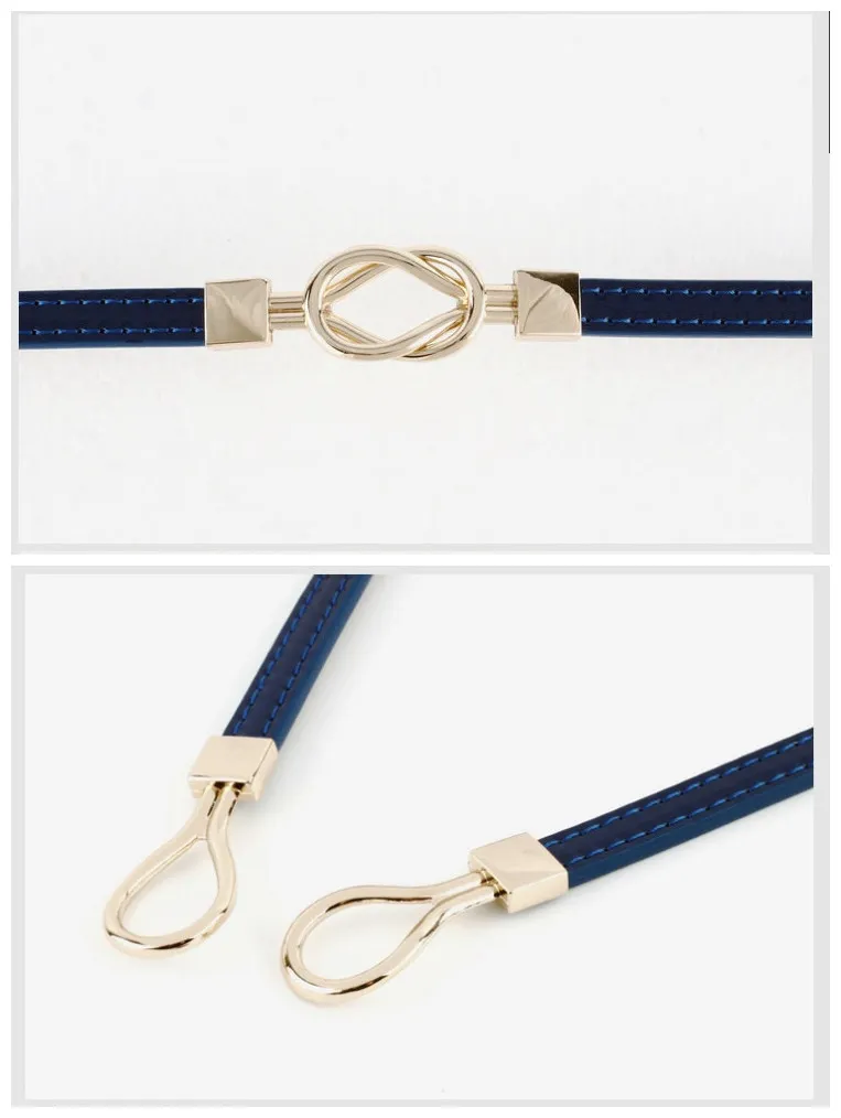 female chastity belt water-drop buckle thin leather belt for women and ladies designer belts summer fashion for dress