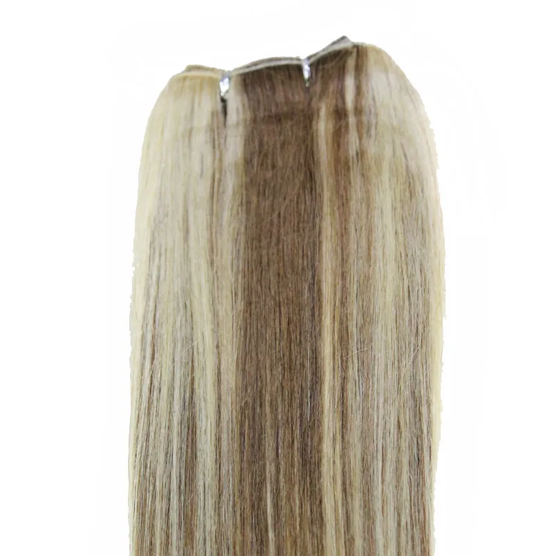 100 Ciało Fala ludzka Remy Hair Extensions P27 / 613 P8 / 613 P10 / 24 P18 / 613 Brazylijski kolor fortepianowy Prosto tkactwo Wątek 18 