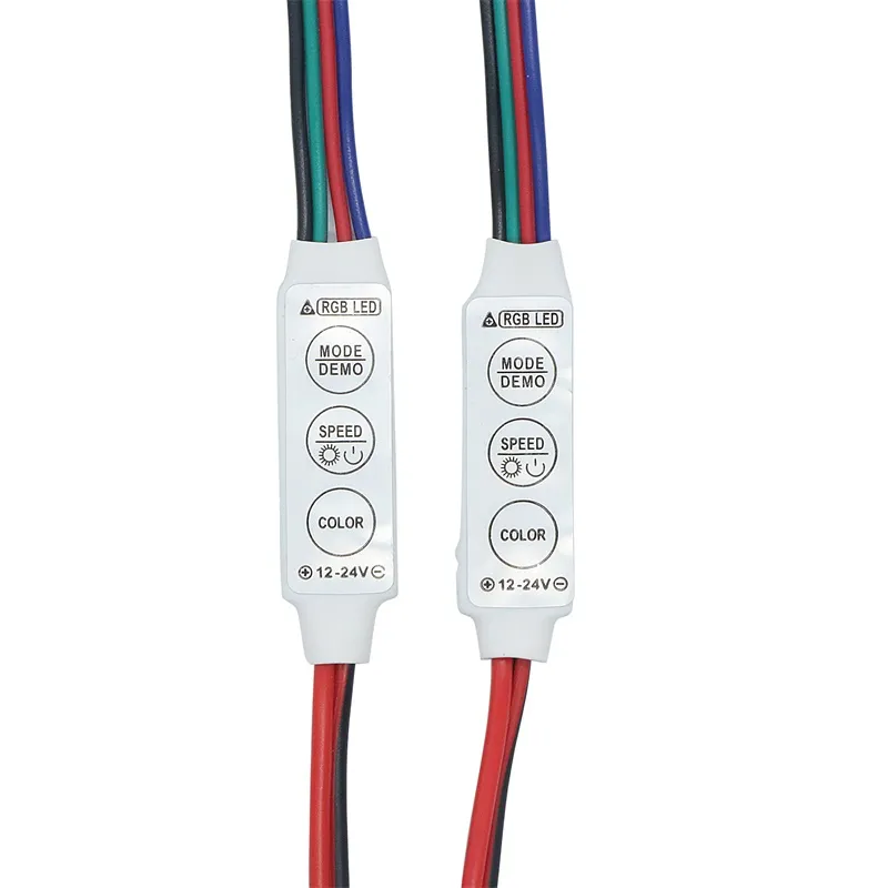 Umlight1688 Mini amplificateur Led contrôleur 2pin à 4Pin IR gradateur de bande à distance pour 5050 3528 5630 Led bande Flexible
