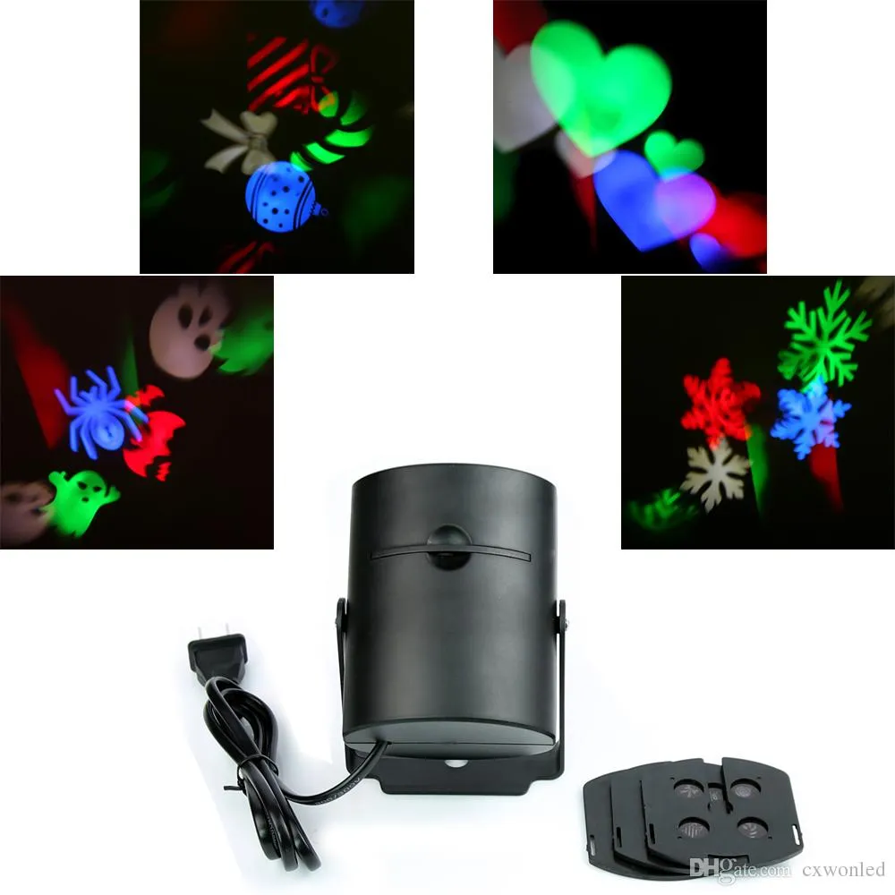 4W AC85-260V RGB decoratie bewegende mousserende landschap laser projector wandlamp led ster effect fase verlichting