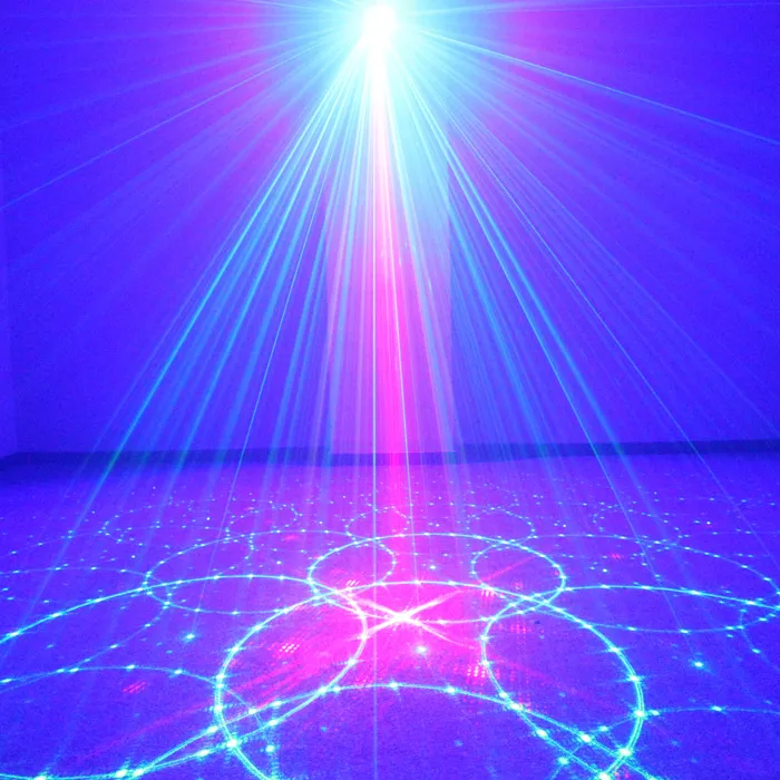 Mini 3Len 24 RG Muster Laser Projektor Bühne Ausrüstung Licht 3W Blaue LED Mischen Effekt DJ KTV Show urlaub Laser Bühne Beleuchtung L24RG