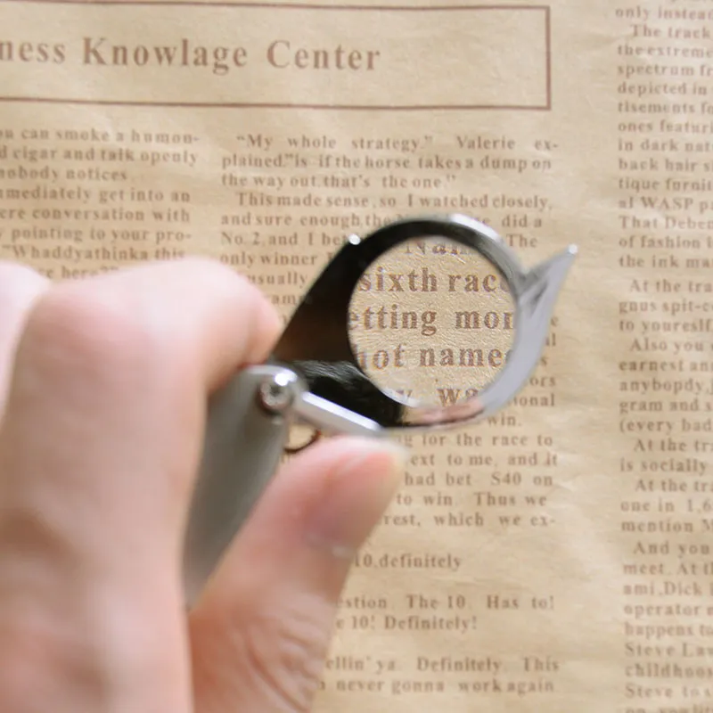 Mini Pocket Retractable Key Ring Magnifying Glasses Lens 8X Folding Portable Magnifier Keychain Carry Metal Reading Map Word Eye Loupe ZA2806 From Sunnytech 1.62 DHgate.Com