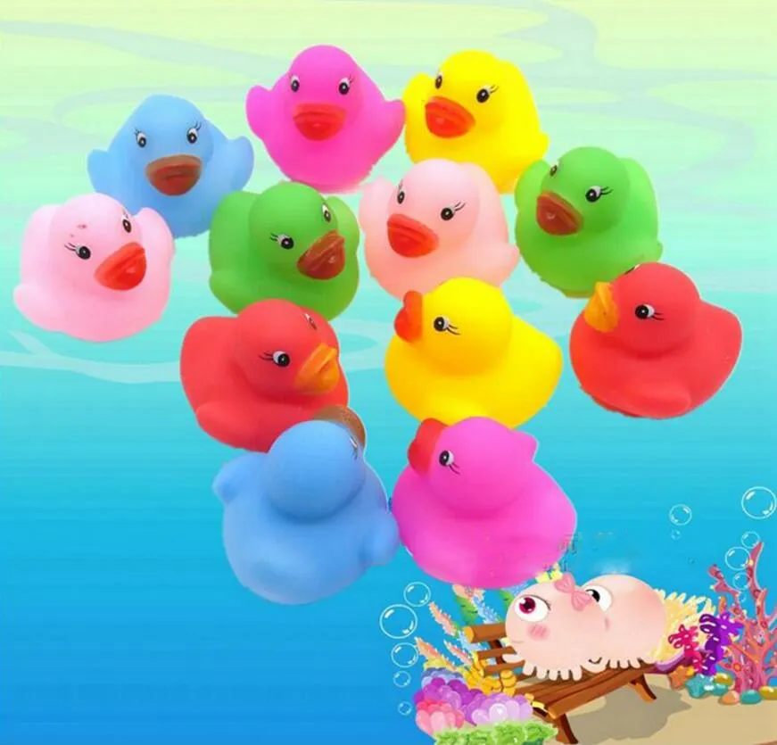 yolzhxe 18 Pièces Canard en Plastique, Couleur Mini Canard Caoutchouc Jouet de Bai, Canard de Bain Flotteur pour Bain, Piscine, Fête, Jouet Bain Bébé pour Baby Shower Fête d'anniversaire Fête