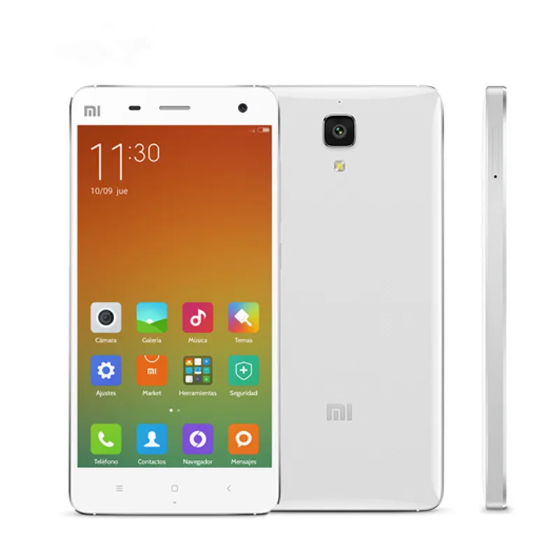 원래 xiaomi mi4 mi 4 4g LTE 휴대 전화 Snapdragon 801 쿼드 코어 2GB / 3GB RAM 16GB ROM Android 4.4 5.0inch FHD 13.0MP OTG 휴대 전화 새로운