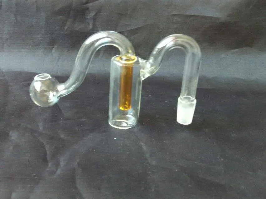 Accessoires de bongs en pot en forme de M, tuyaux en verre de brûleur à mazout uniques Tuyaux d'eau Tuyaux en verre Plates-formes pétrolières Fumer avec compte-gouttes