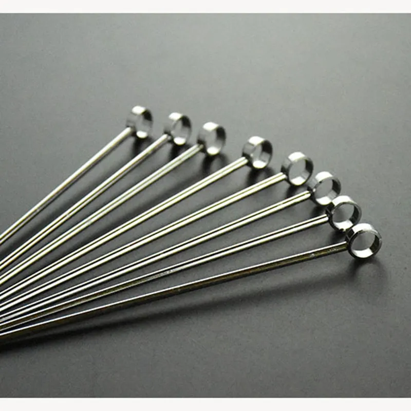 Stainless steel Martini picks skewer cocktail muddler drink stirrer fruit cake topper fork appetizer decoration party supplies bbq tools