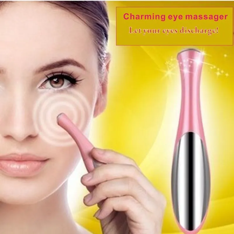 Portable Electric Thermal Eye Massager Eye Care Beauty Instrument Device Remove Wrinkles Dark Circles Puffiness Massage Relaxation