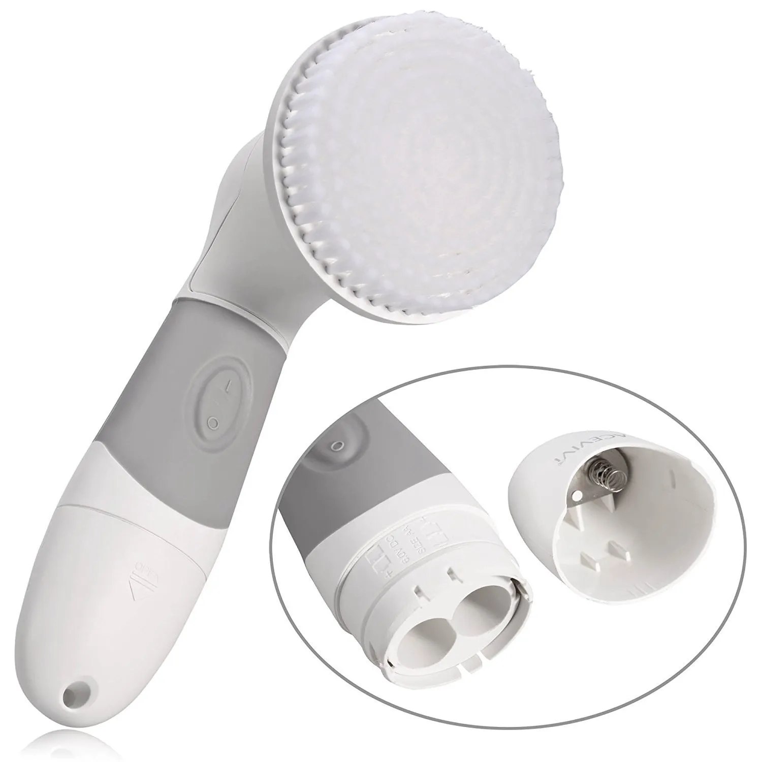 Elektrisch gezichtsborstelreiniger massager scrubber gezicht reinigingsborstels spa gezicht huidverzorging apparaat kits met doos pakket