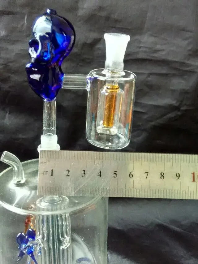 Color plug filter pot glass bongs accessories   , Glass Smoking Pipes colorful mini multi-colors Hand Pipes Best Spoon glas