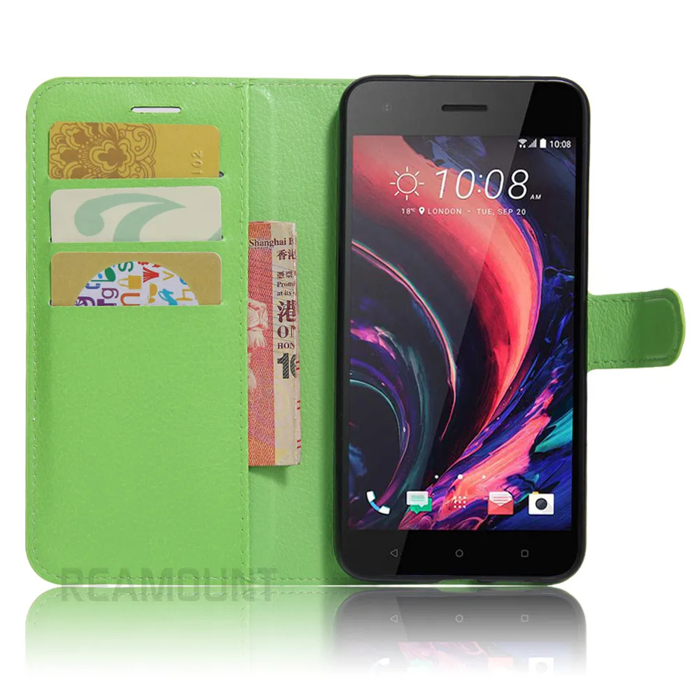 HTC Desire 820 Için 60 adet Cüzdan PU Deri Kılıf 826 816 728 HTC 626 620 616 610 516 510 500 Kapak Deri Kart Tutucu Kapak