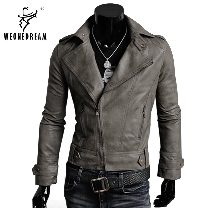DHgate.com:High-Quality Korean PU Leather Jacket | Slim Fit DHgate.com:High-Quality Korean PU Leather Jacket | Slim Fit