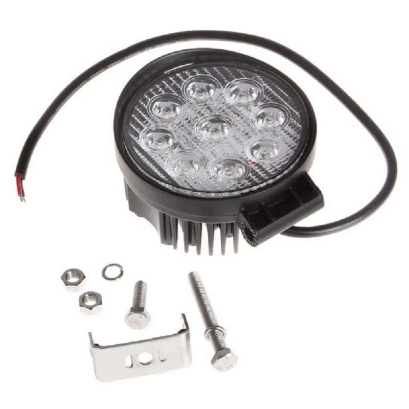 27W LED çalışma Işığı 12V 24V LED Traktör Işık Lambası Taşkın Off Yolu 4x4 Araba ATV Kamyonlar için LED Offroad Işık Çubuğu2812897