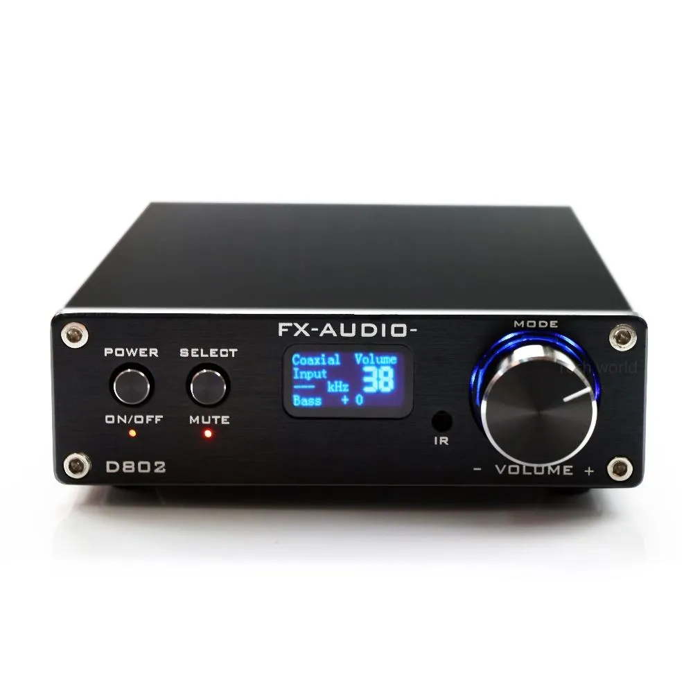 Freeshipping Vente chaude FX-Audio D802 Famille professionnelle Amplificateur audio numérique pur HIFI