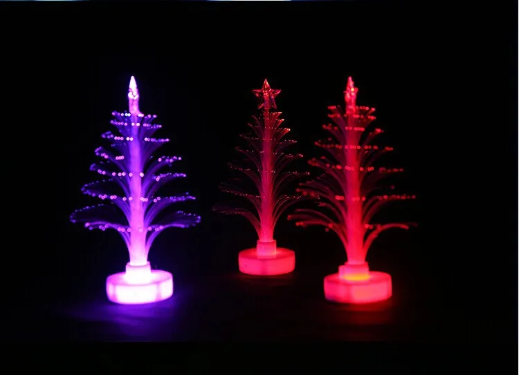 Kleurrijke LED Fiber Optic Nightlight Christmas Tree Lamp Light Children Xmas Gift