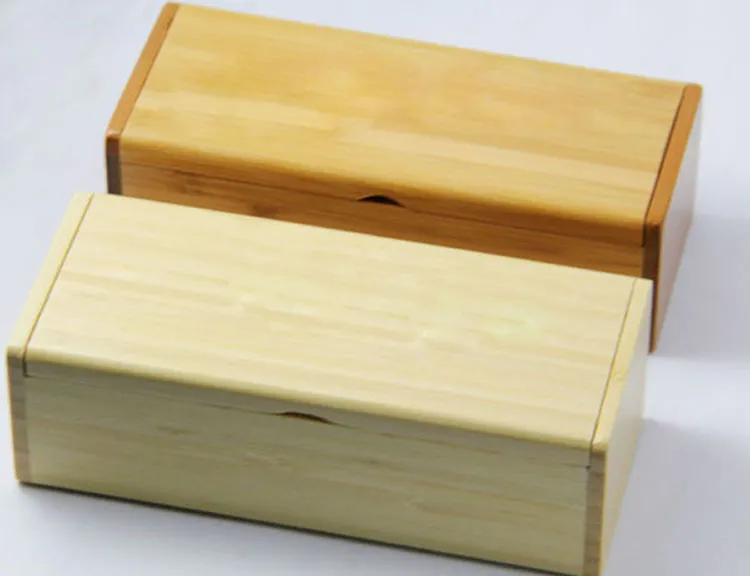 scatola di legno fatta a mano custodia di bambù rotonda dura Custodia occhiali fatta a mano Custodia occhiali da sole Scatola portaoggetti Custodia protettiva Marca spedizione gratuita