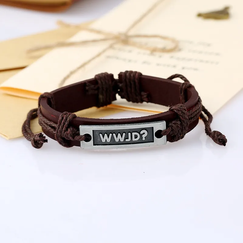 Bra A ++ Bursts of Retro Weaving Alloy Letters Cowhide Bracelet FB467 20 stycken Många Slap Snap Armband