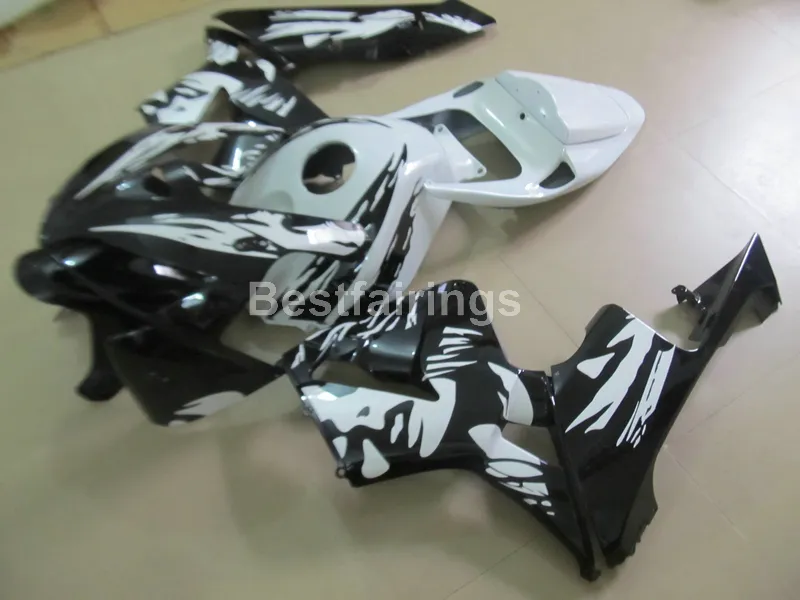 Injection molding fairing kit for Honda CBR600RR 05 06 white black fairings set CBR600RR 2005 2006 WI01