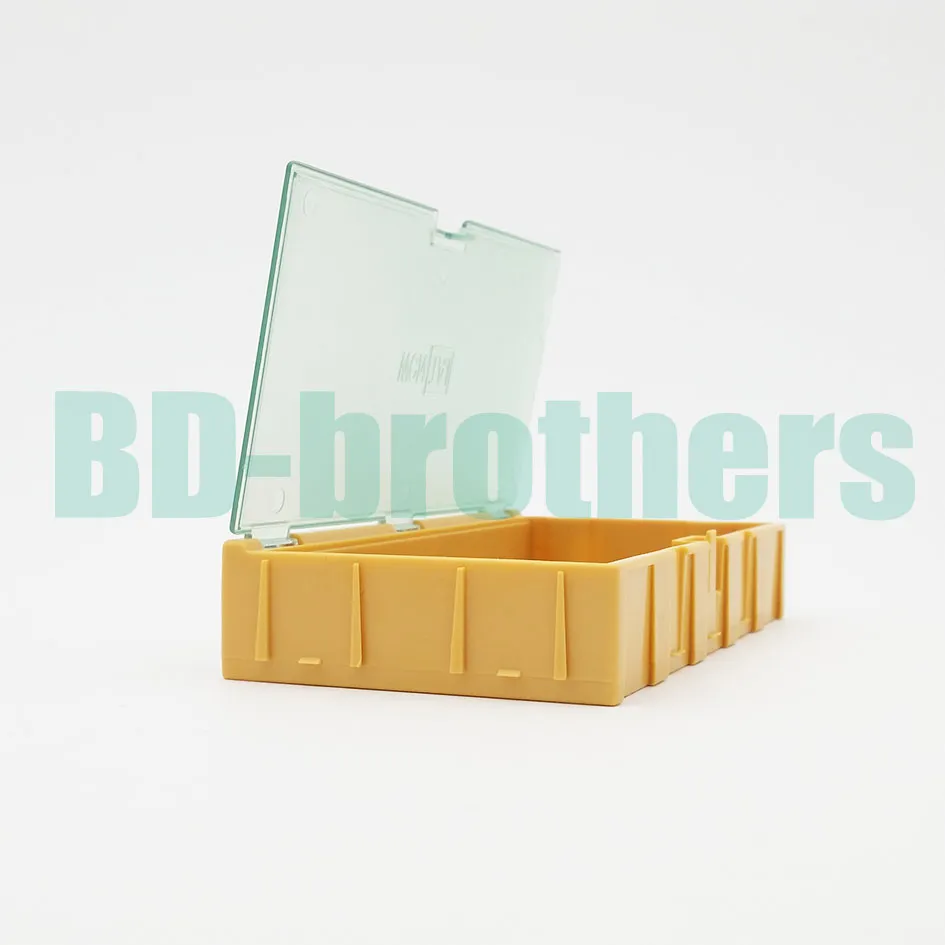 Original 4# Yellow Component Storage Box Square IC Components Boxes SMT SMD WEN TAI Boxes Combination Plastic Tool Case 