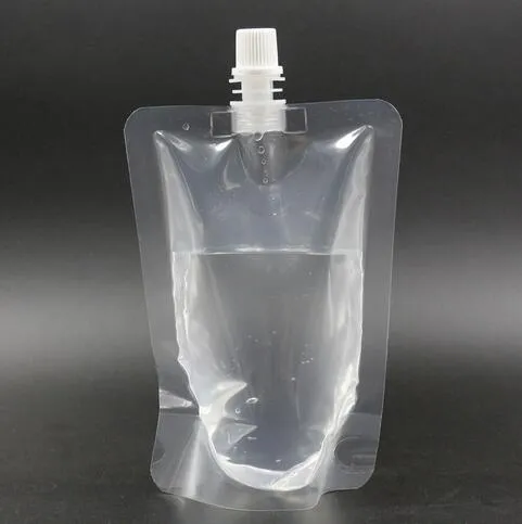 / 250-500ml, sacchetto di plastica della busta del sacchetto d'imballaggio della bevanda di plastica di stand-up il caffè liquido del latte del succo della bevanda