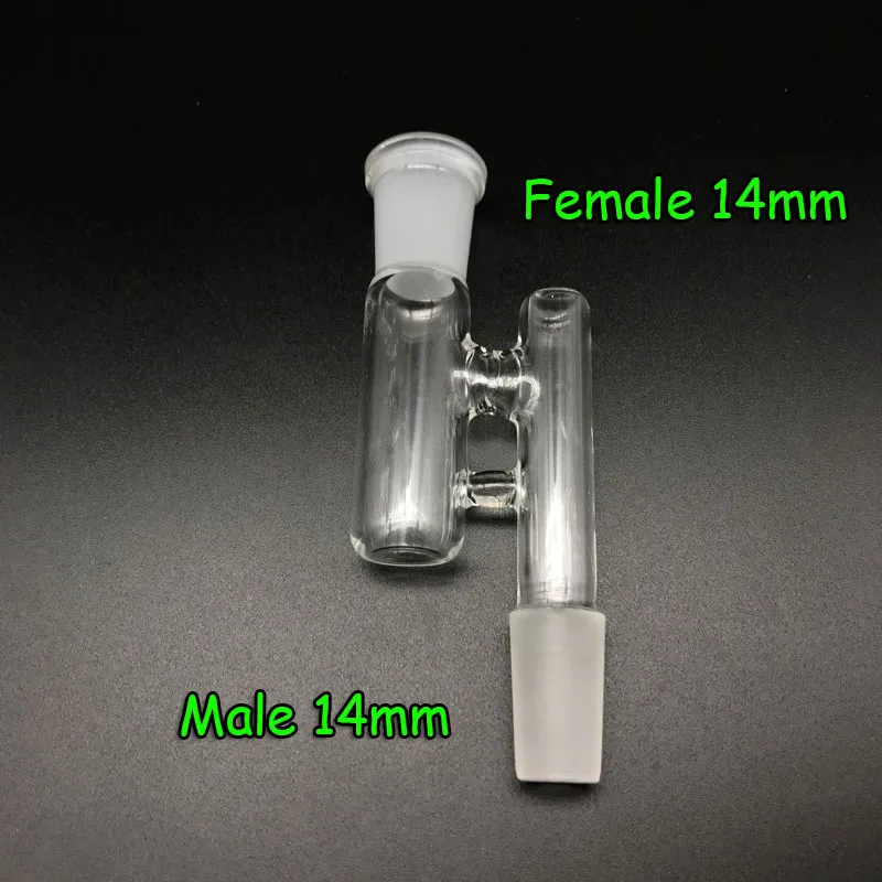 2019 Glass Reclaim Adapter Männlich/weiblich 14mm 18 -mm -Gelenkglas -Reclaimer -Adapter Aschefänger für Öl Rigs Glas Bong