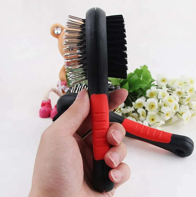 2017 NEW Dog Grooming Brush Double Side Clean Massage Dog Grooming Brush Bath Products for Dogs & Cats