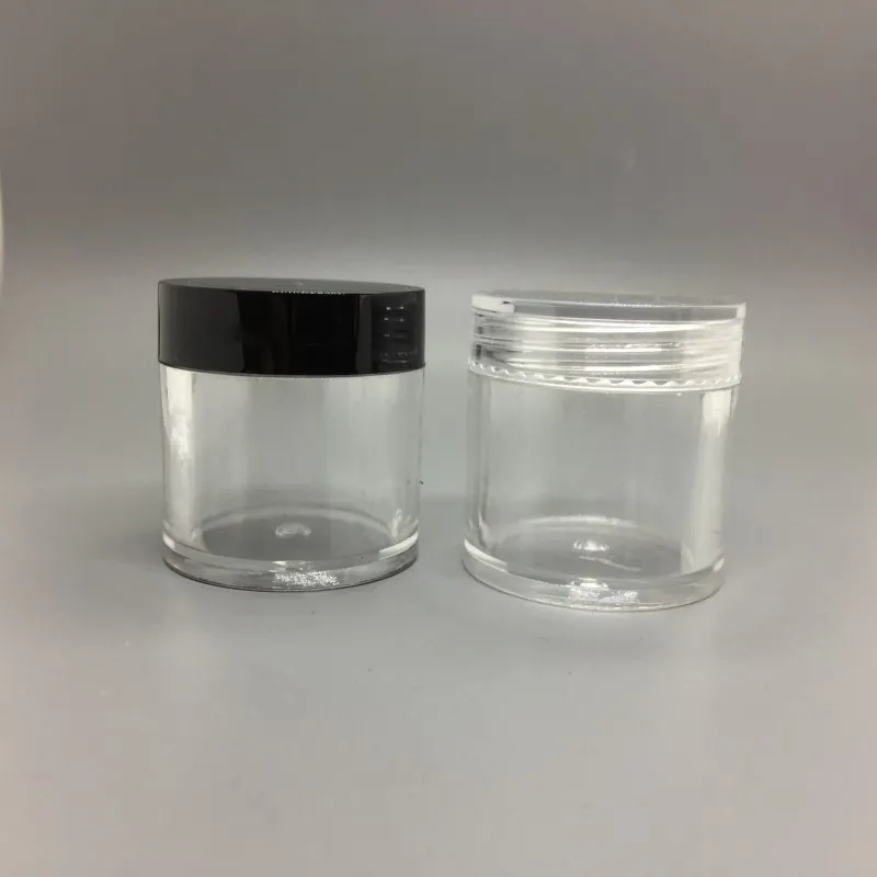 10 g ml rund plastkräm tom burk kosmetisk behållare prov burk display fodral kosmetisk förpackning 10 ml mini plastflaska