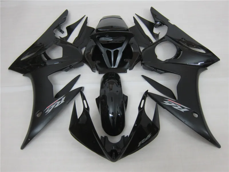 Nowe Hot Moto Parts Fooring Kit dla Yamaha YZF R6 03 04 05 Matowe Black Fairings Set YZF R6 2003-2005 OT37