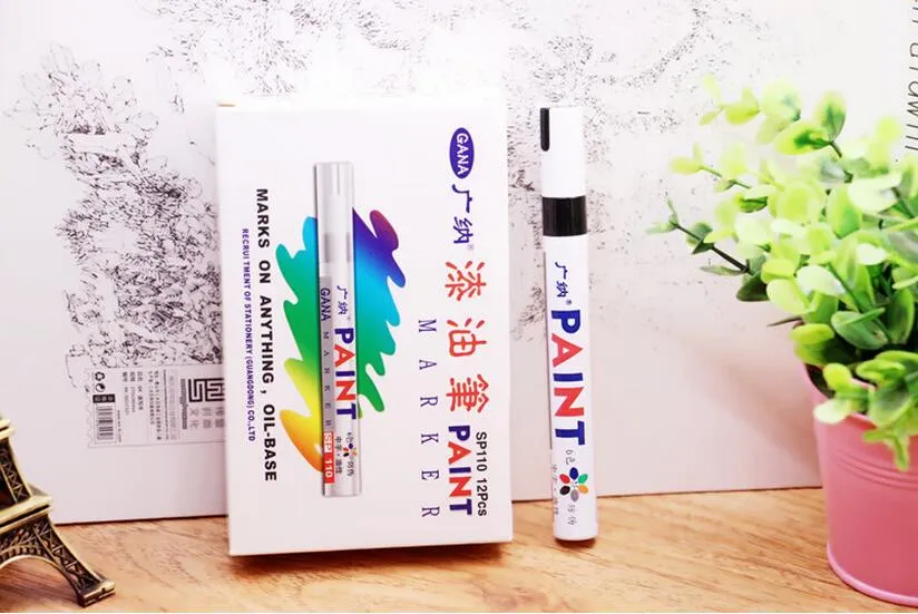 Universal White Car Motorcycle Whatproof Permanent Tyre Tire Tread Rubber Paint Marker Pen3973296