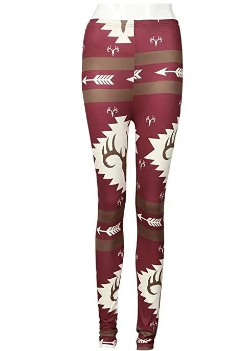 Women Elk Deer Printed Stretchy Skinny Pants Leggings Stripe Chevron Tight pant teen girl lady Xmas Series clothing gift 16 styles S M L XL