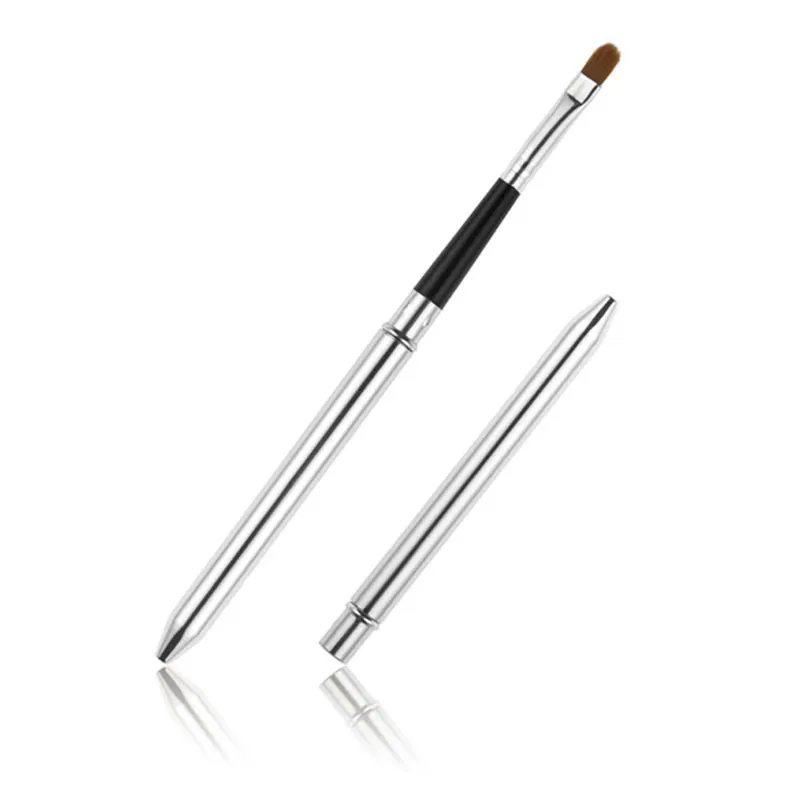 Strumento di trucco professionale di alta qualità all'ingrosso Trucco portatile Ombretto cosmetico retrattile Rossetto Lucido Pennello per labbra