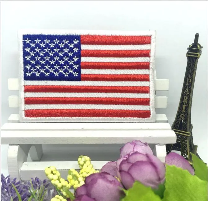 85CM Amérique US National Flag Patchs Tactique USA Army Badge Brodé 3D Stick sur Caps Uniforme Sac À Dos DIY Patchwork2562384