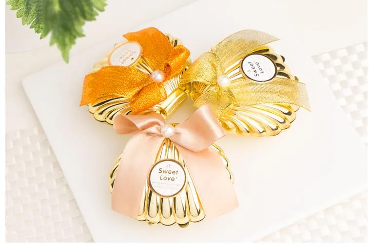 Sea Shell Wedding Party Favor Holder Chocolate Gift Candy Boxes With ...